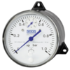 Differential pressure gauge Type: 1336 Series: DPGS40 Aluminium Measuring range 0 - 0.6 bar contact 1 x SPDT 1/4" BSPP